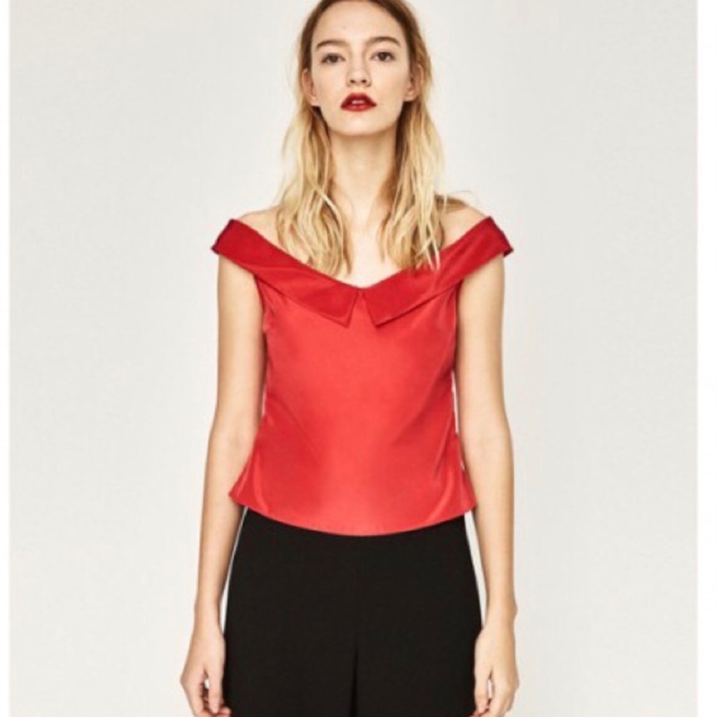 Zara Basic Collection Red Top